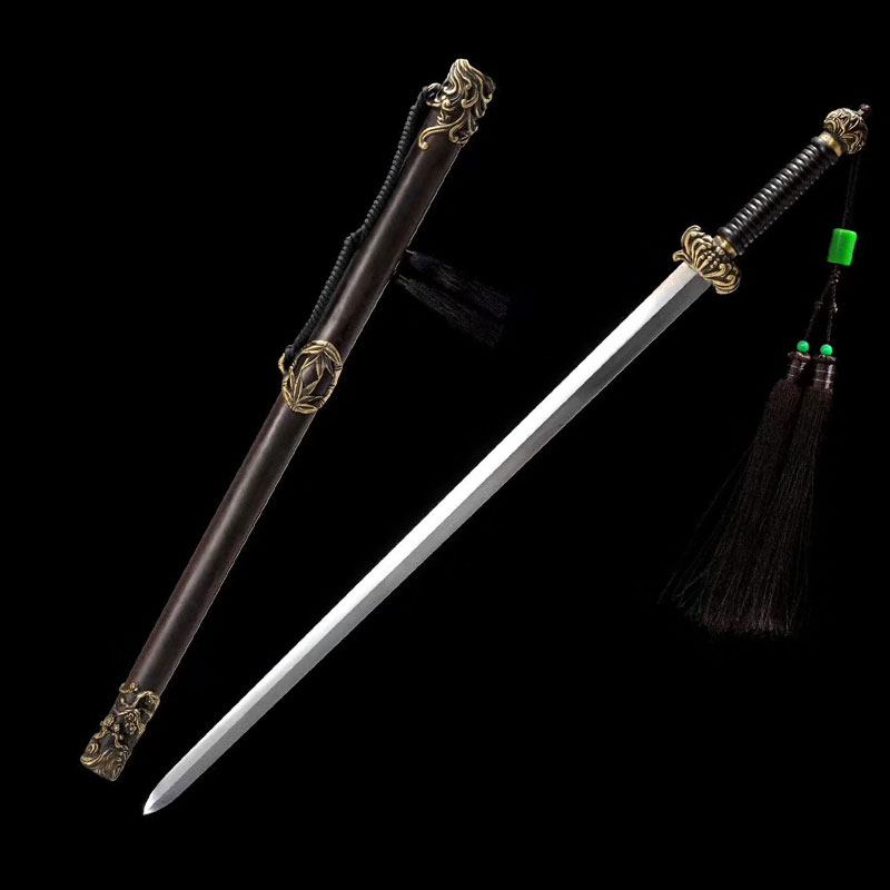 精品龙泉剑,扭转花纹钢宝剑,龙泉刀剑图片