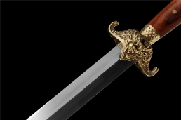 铜装福气传统手工清剑|龙泉剑|花纹钢|★★★