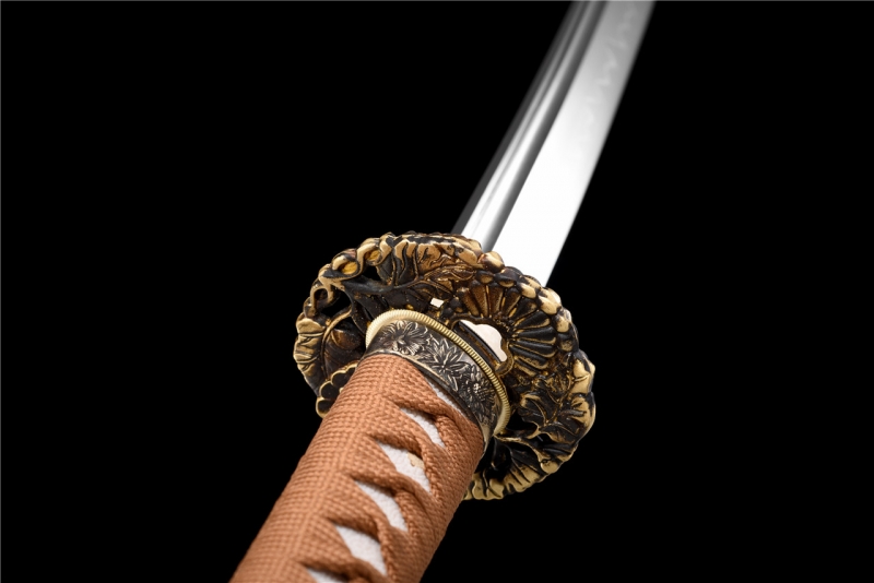铜装向阳花武士刀|武士刀|高碳钢T10烧刃,日本武士刀图片,东洋刀专卖,武士刀价格